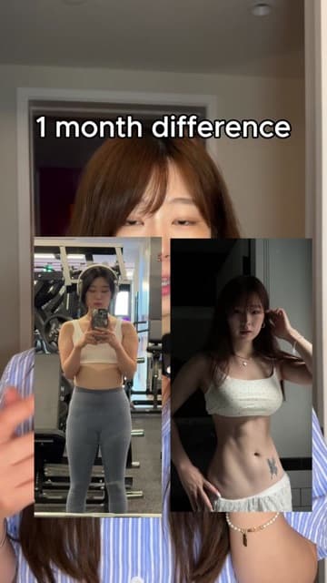 Frame from Jumy's (@jumybear) TikTok at Delphic Clinic in Gangnam, Seoul, showing her summer glow-up visit that included fat-dissolving injections