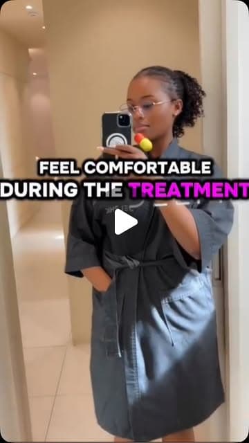 Linet (@official.linet_) during ONDA body treatment and fat-dissolving injection at Delphic Clinic, Gangnam, Seoul — Instagram reel