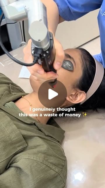 Urooj (@sugarrhavenn) before-and-after reel on skin tone and brightening at Delphic Clinic in Gangnam, Seoul — Instagram reel
