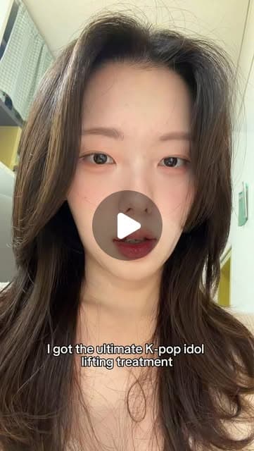 Joy (@blushedbyjoy) during Titanium and ONDA jawline lifting at Delphic Clinic in Gangnam, Seoul — Instagram reel