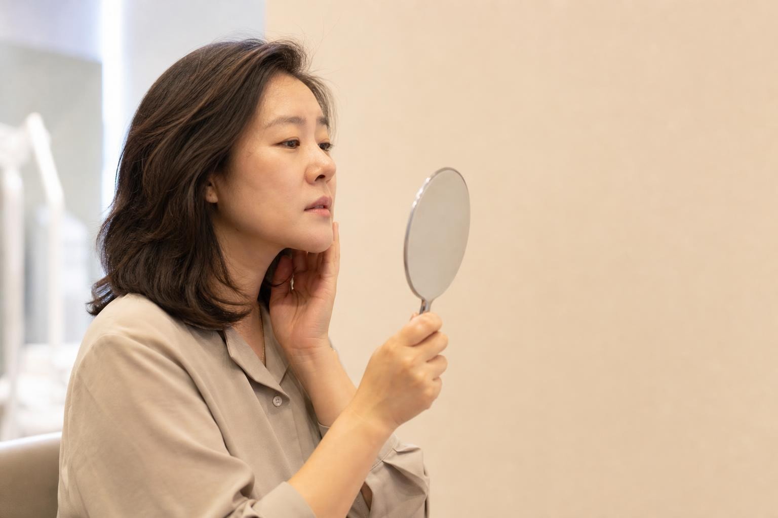 首爾江南診所療程室裡的Onda微波拉提儀器與治療床