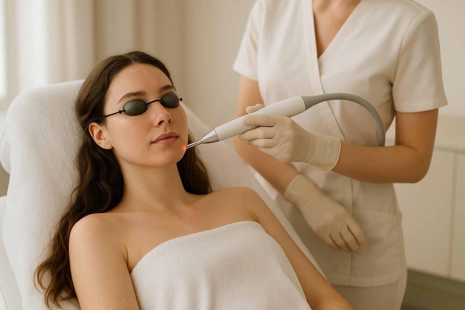 The laser mole removal setup used at Delphic Clinic, Gangnam Seoul