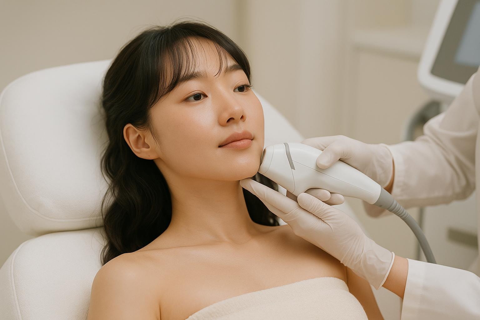 江南 Delphic 診所使用的 Ultherapy 音波拉提正品儀器