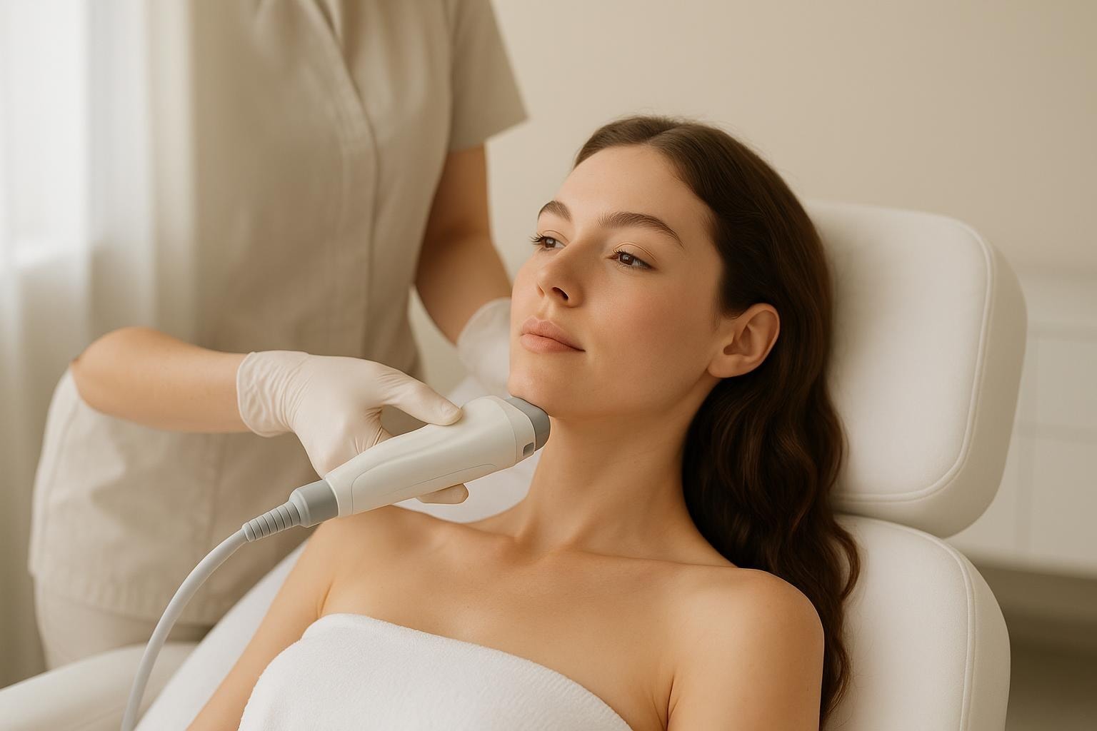 The genuine Ultherapy ultrasound lifting device used at Delphic Clinic, Gangnam Seoul