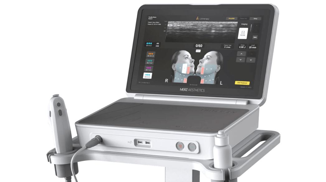 The Ultherapy device used at Delphic Clinic